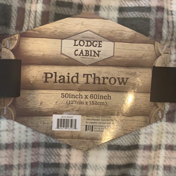 NWT - plaid throw - Picture 2 of 4